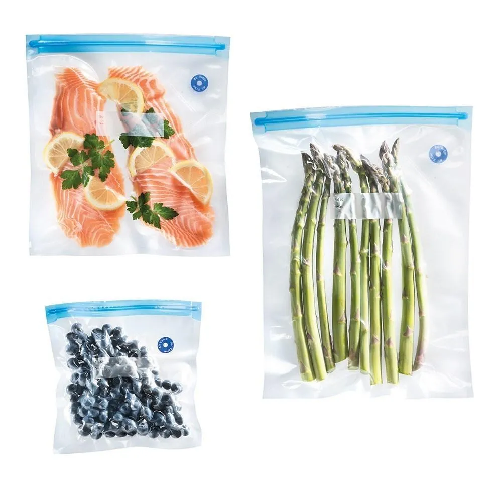 GoFresha Plastic 17-Piece Vacuum Seal Bags Set