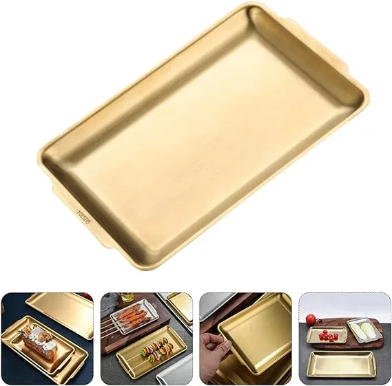 Golden Rectangle Serving Tray (36*20)