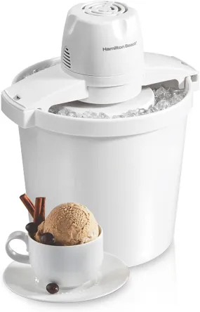 HAMILTON BEACH 68330N ICE CREAM MAKER 4QT - HTBQM68330