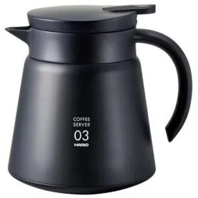 Hario V60-03 Insulated Stainless Steel Server 800ml Black