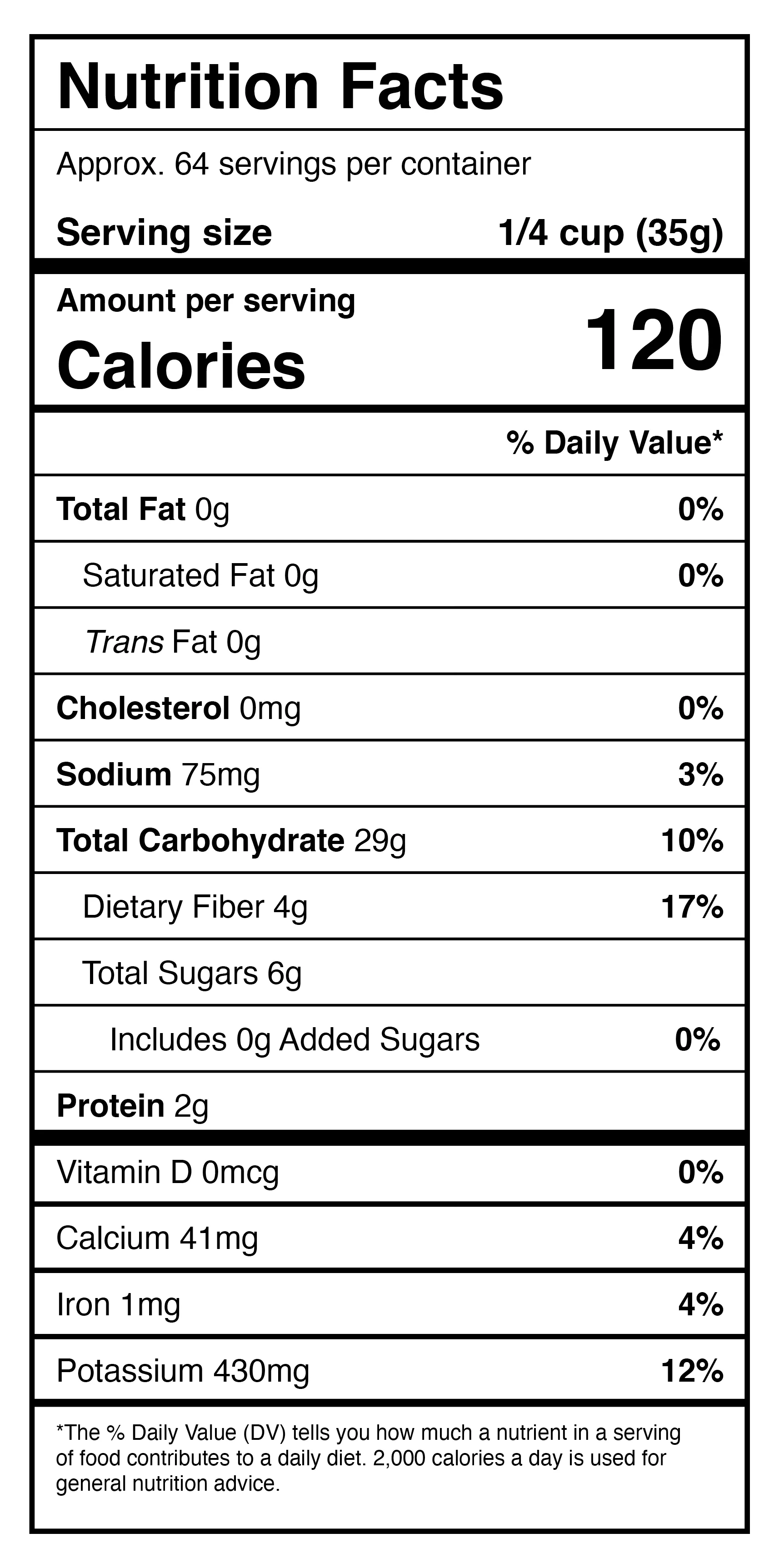 Harmony House Dried Sweet Potatoes, Jug (64 oz)