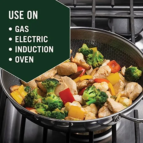 HexClad Hybrid Nonstick Wok (New)