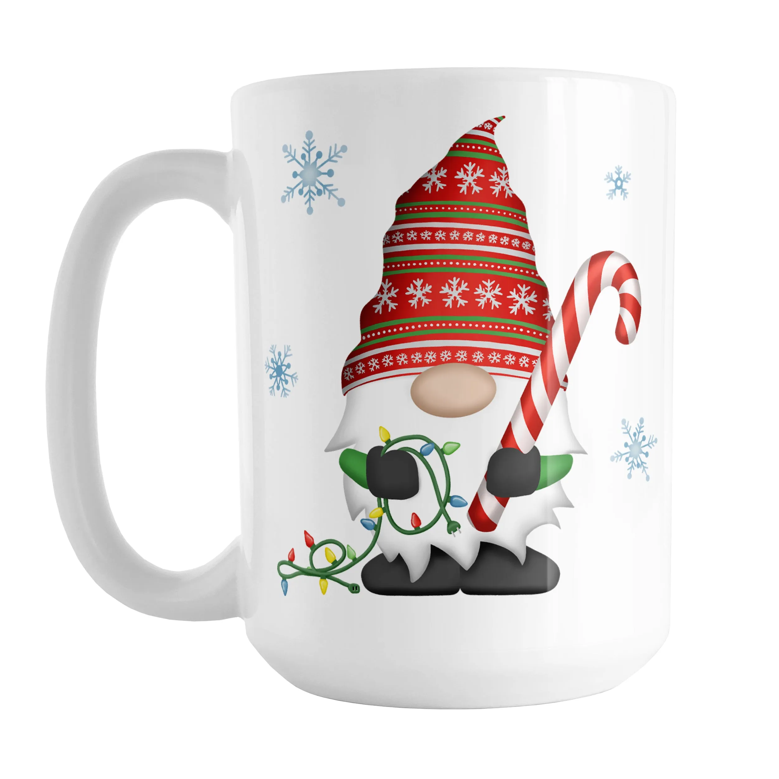 Holiday Candy Cane Gnome Mug