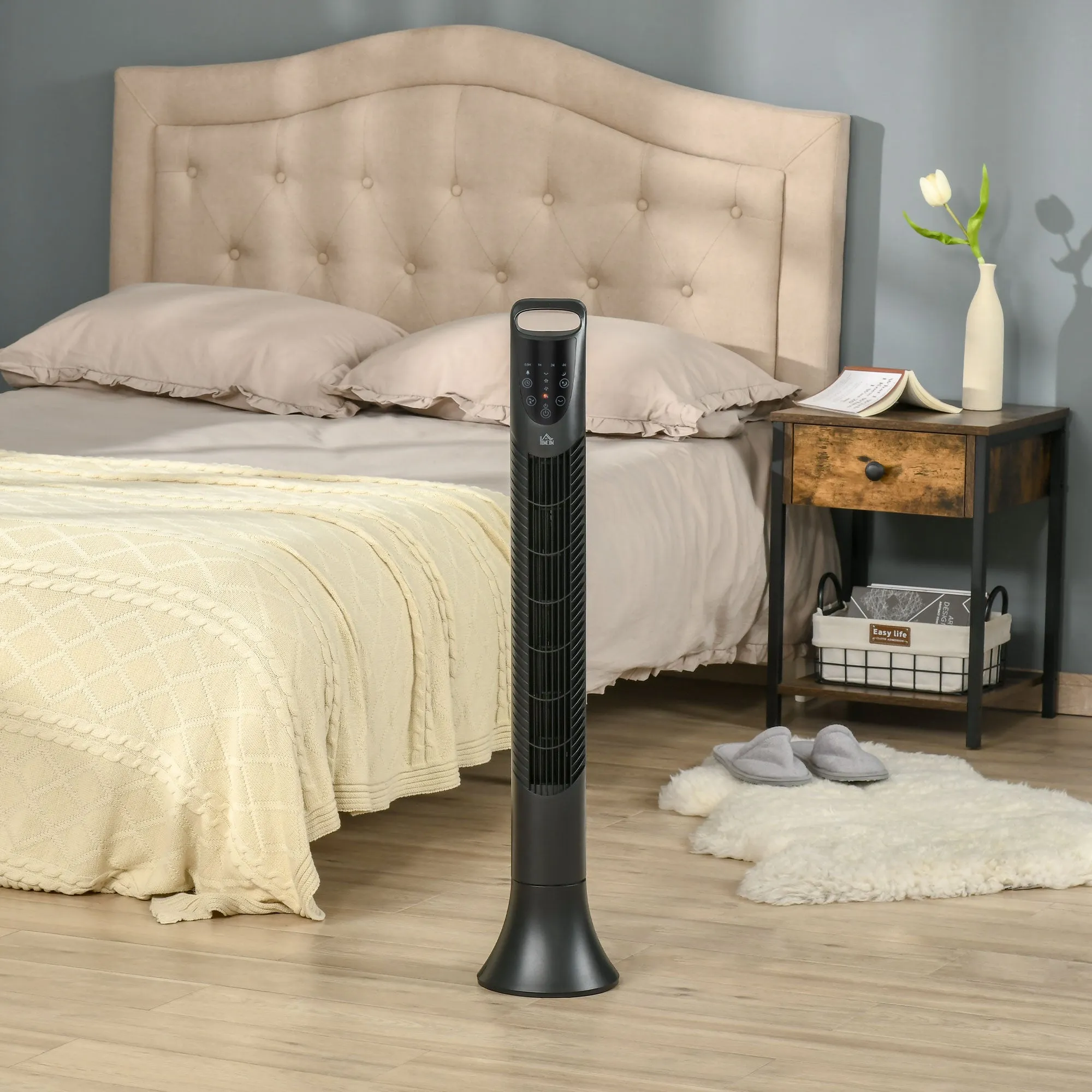 HOMCOM Tower Fan 91.5cm - Black