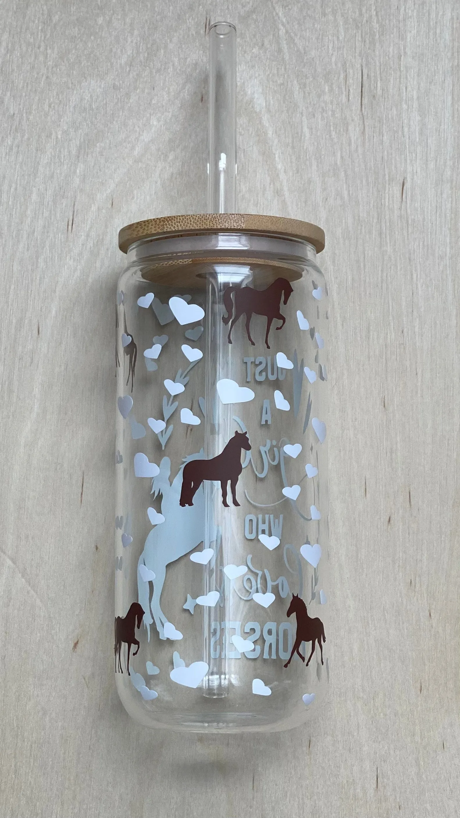 Horse Lover Glass Cup