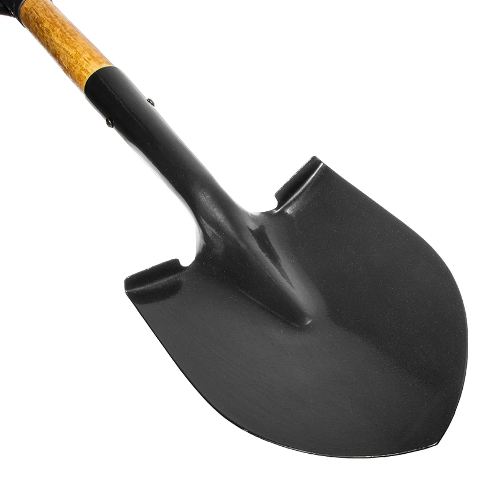 HRC Steel Shovel with Knurled Wooden Handle Gold Prospecting Equipment, 28.25 Inch