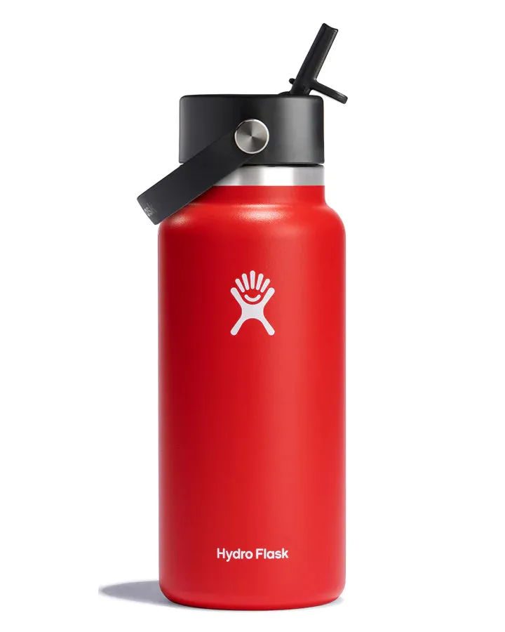 HYDRO FLASK 32oz Wide Mouth (946ml) with Flex Straw Cap