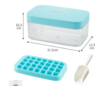 Ice Cube Mold Silicone Ice Tray Ice Making Mold Ice Box Ice Ball Storage Box Artifact