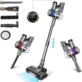 INSE S9 Cordless 400W Stick Vacuum Cleaner with 30Kpa Powerful Suction, LED Display