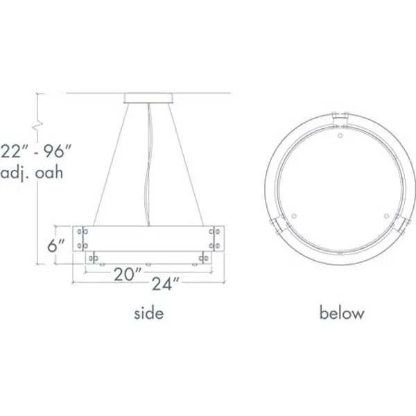 Invicta 16356-SFM Indoor/Outdoor Semi Flush Mount Pendant By Ultralights Lighting