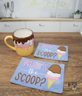 ITH Ice Cream Mug Rug Set