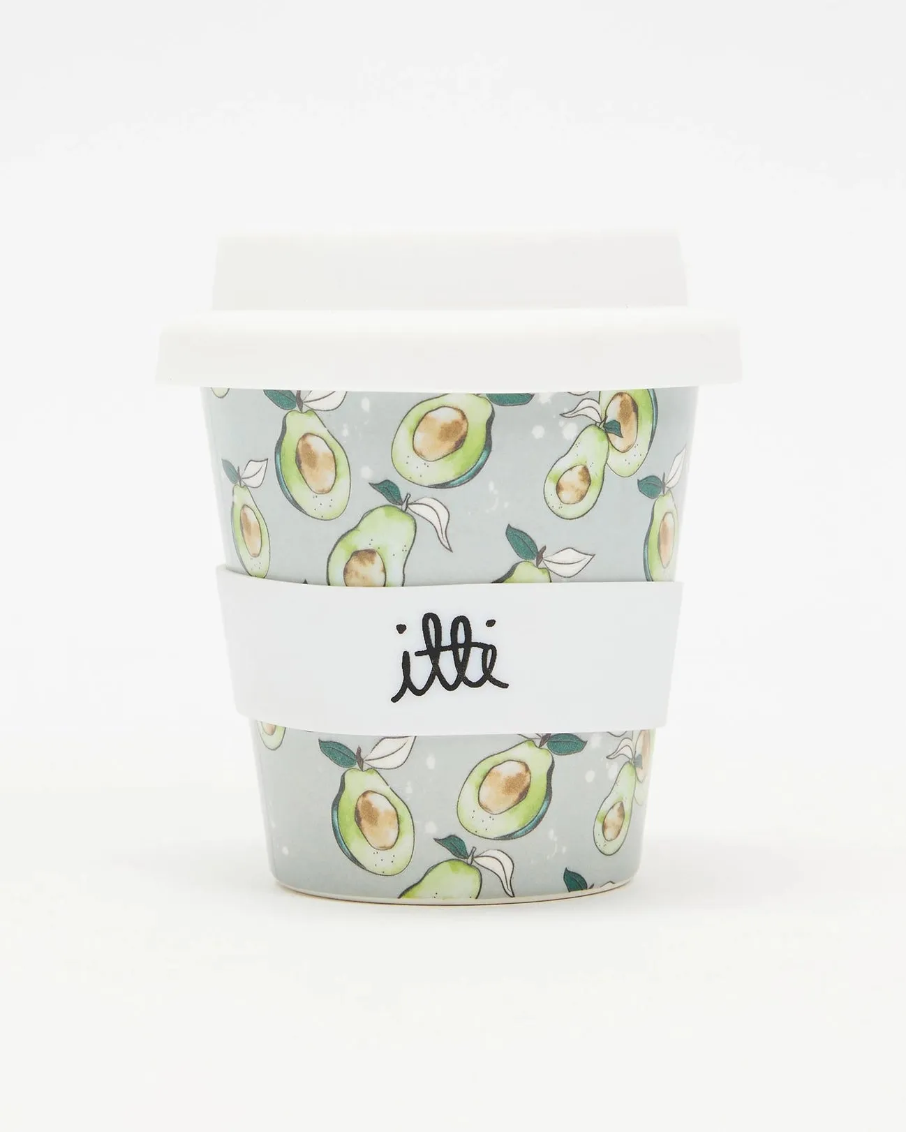 Itti Bamboo Baby Cino Cup   2 Straws - Avocado