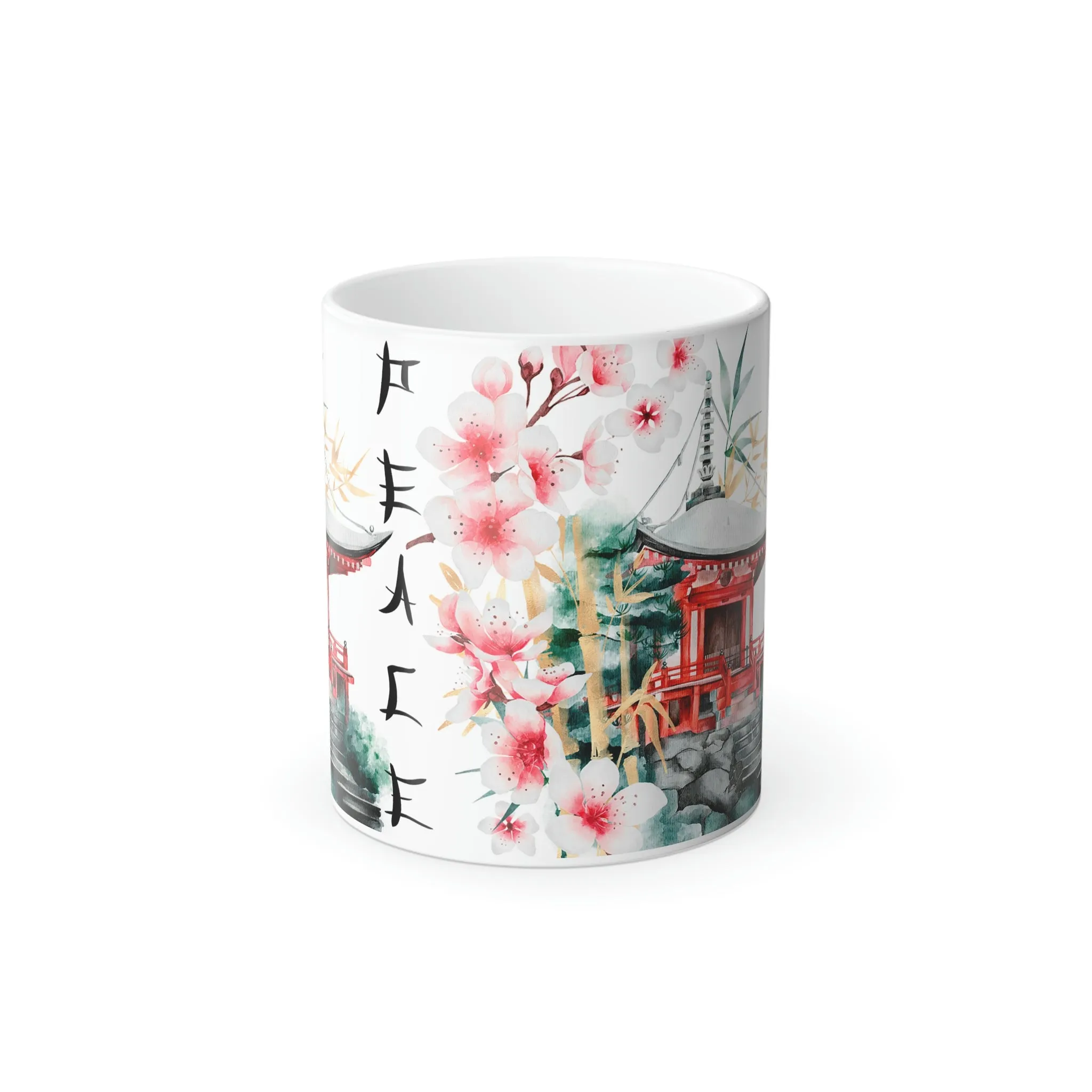 Japanese Peace 11oz Color Morphing Mug