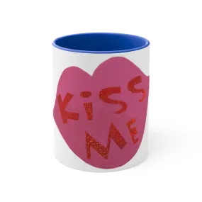 Kiss Me 11oz Accent Mug