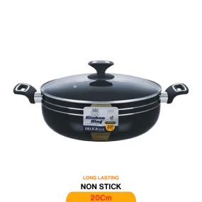 KITCHEN KING DELICA WOK (GLASS LID) 20CM