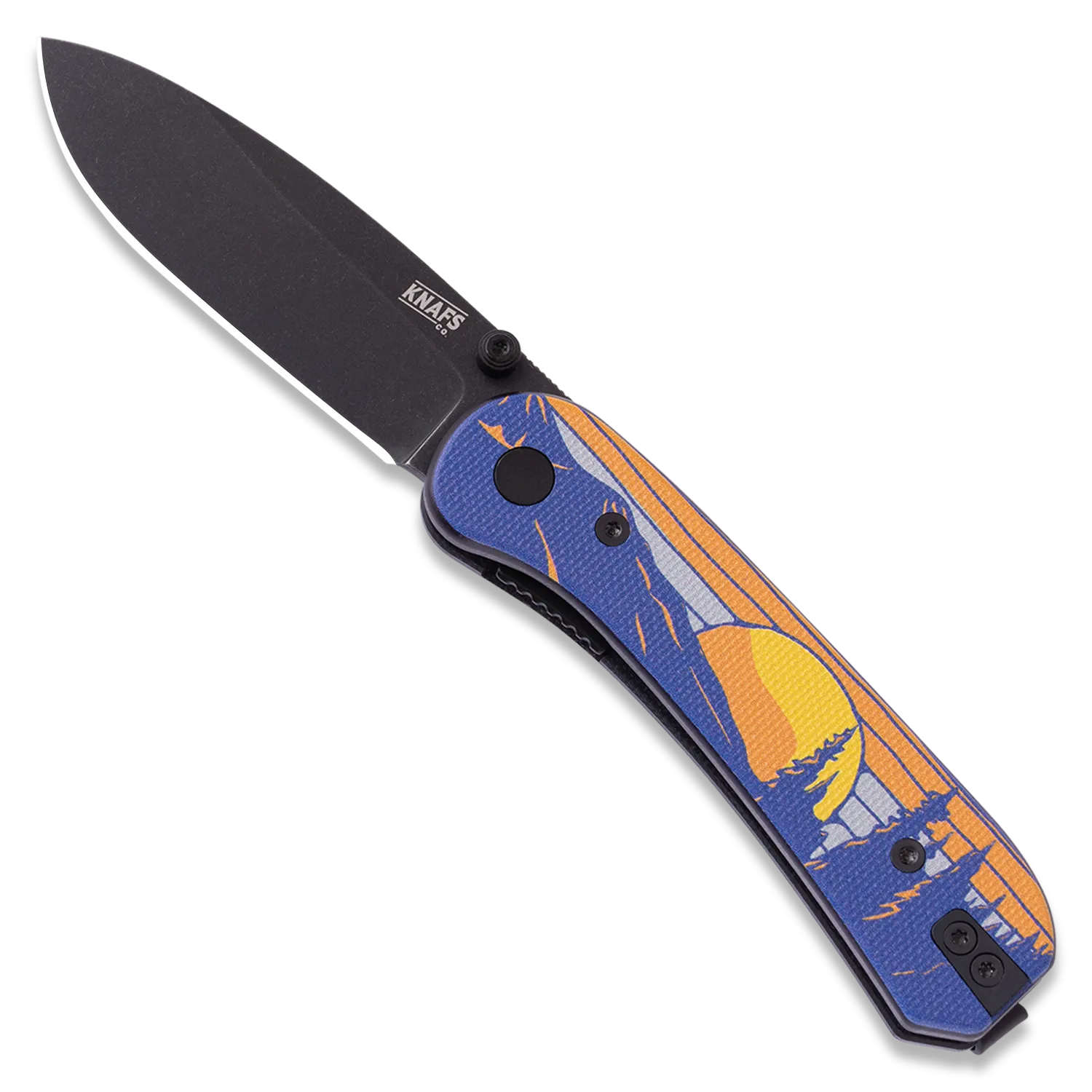 Lander 1 Pocket Knife - Printed G10 Scales - Pre-Built