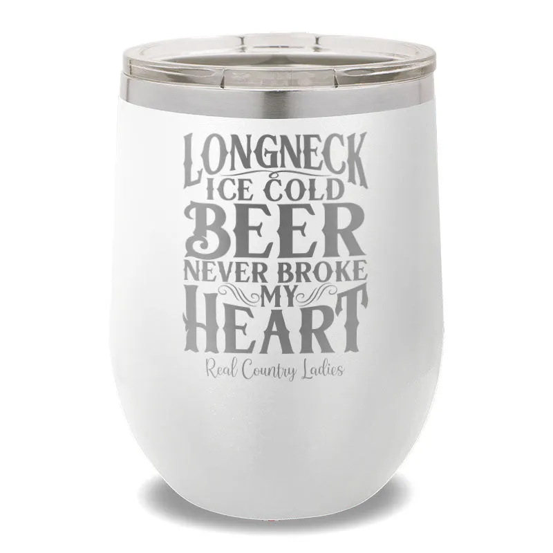 Longneck Ice Cold Beer 12oz Stemless Wine Cup