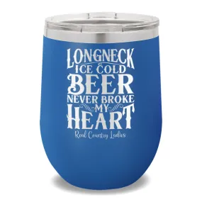 Longneck Ice Cold Beer 12oz Stemless Wine Cup