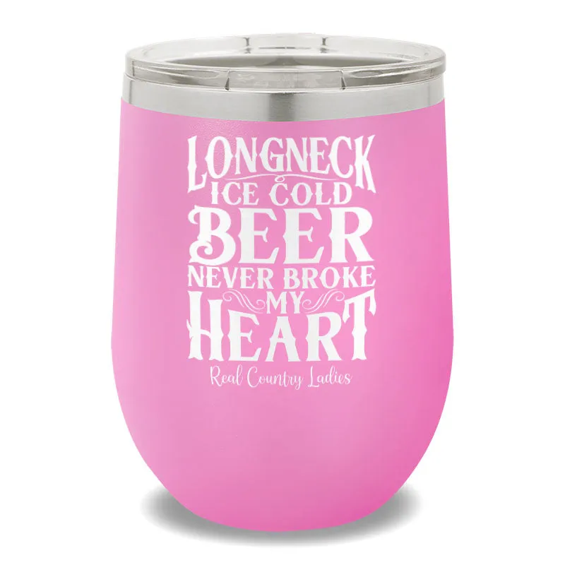 Longneck Ice Cold Beer 12oz Stemless Wine Cup