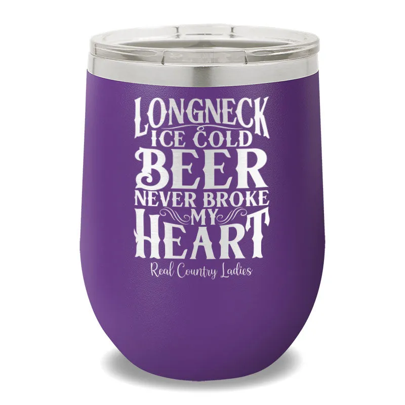 Longneck Ice Cold Beer 12oz Stemless Wine Cup