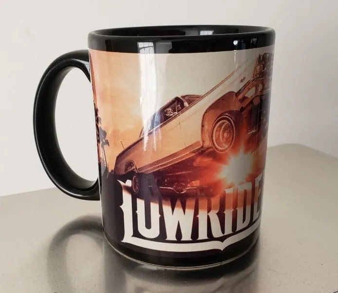 Lowriders Coffee Mug 11oz. on white mug