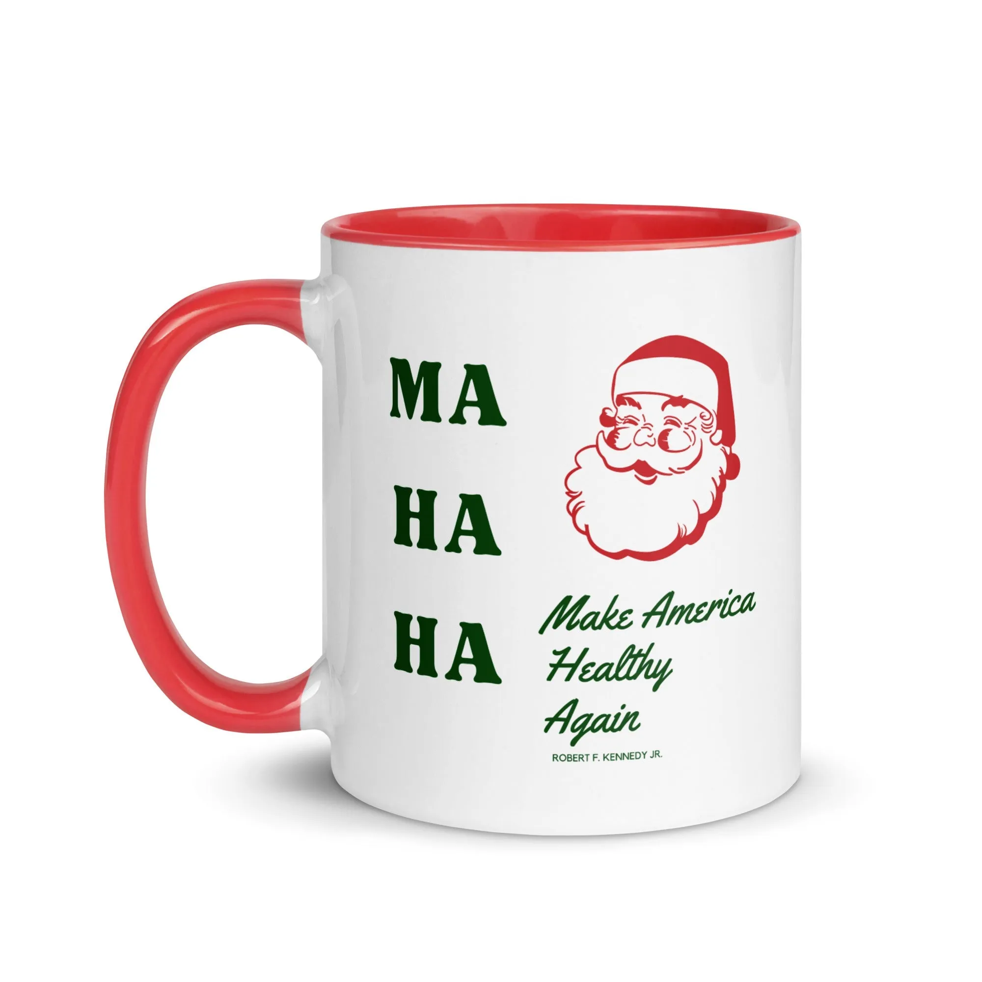 Make America Healthy Again Santa Mug with Color Inside