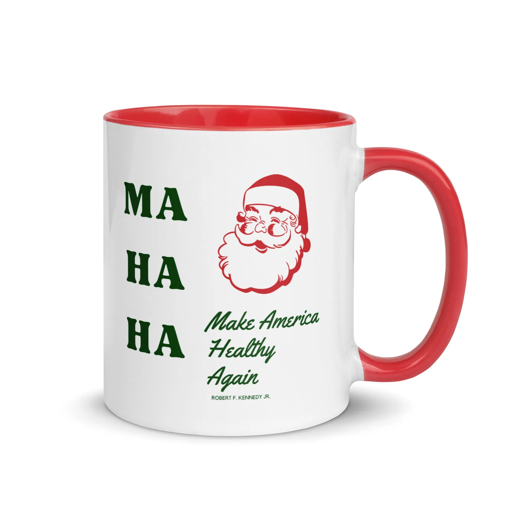 Make America Healthy Again Santa Mug with Color Inside