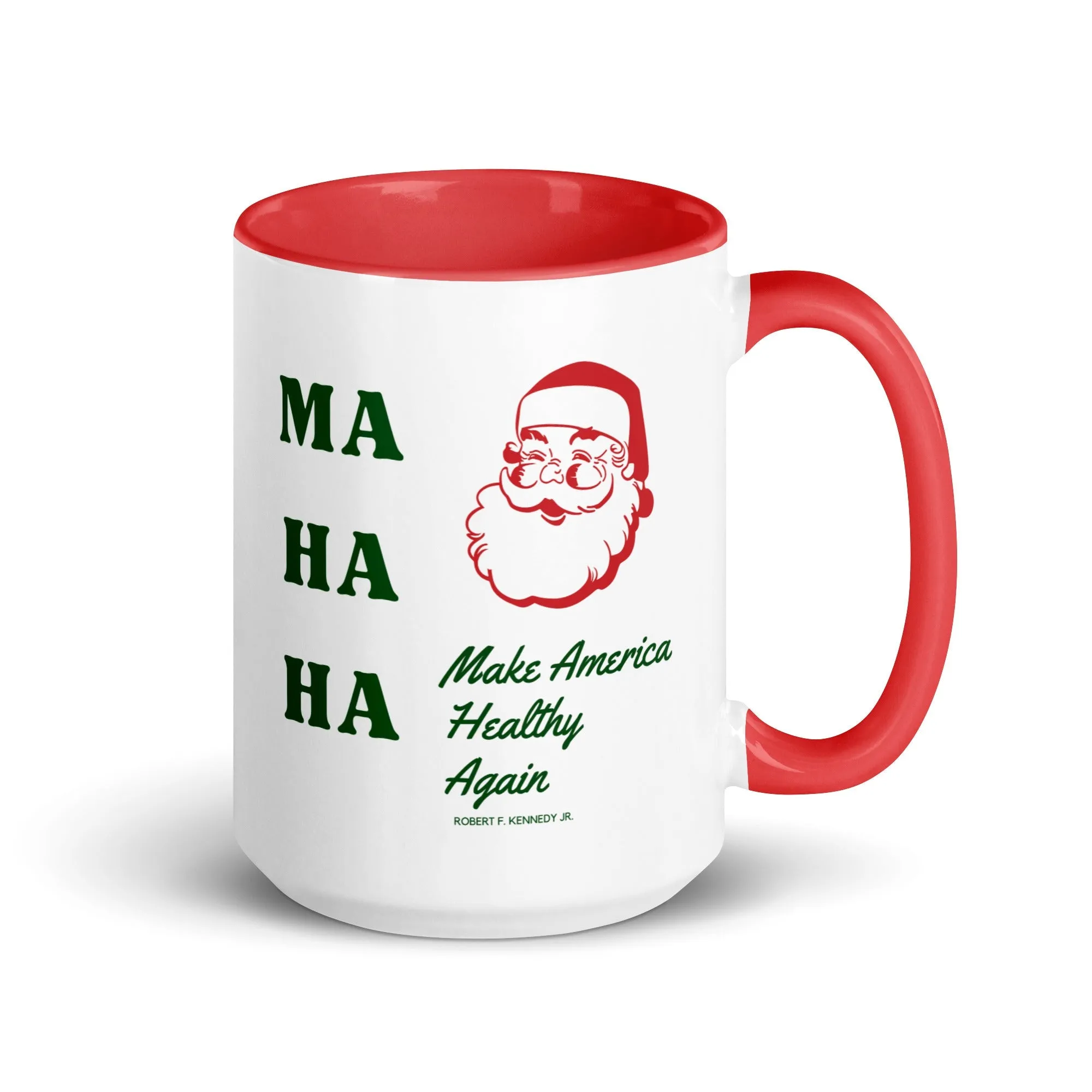 Make America Healthy Again Santa Mug with Color Inside