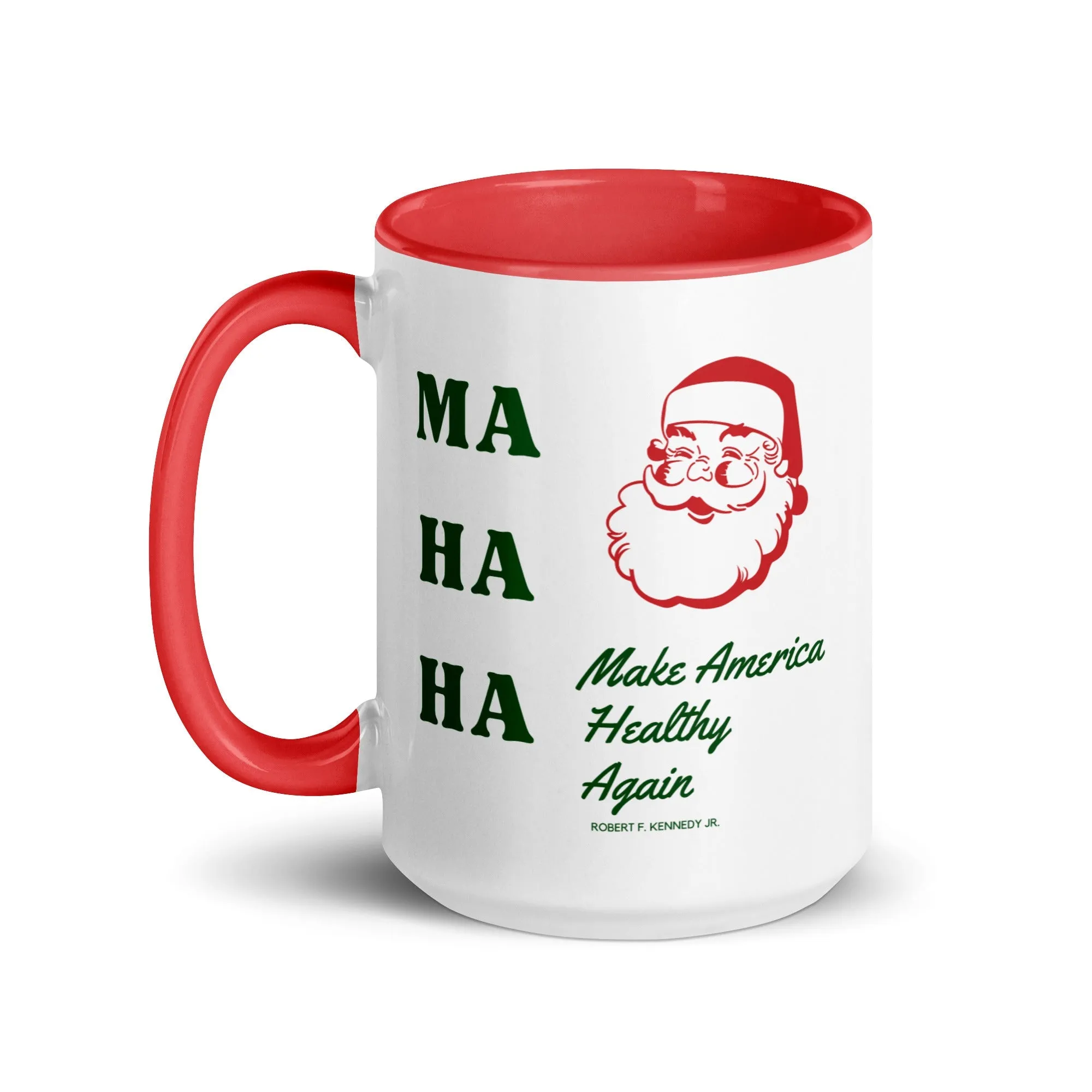 Make America Healthy Again Santa Mug with Color Inside