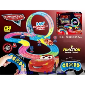 McQueen Luminous Car Track Set | 134 Pcs