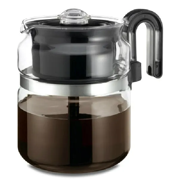 Medelco PK008 Glass Stovetop Perk Coffeemaker/Percolator, 8-Cup