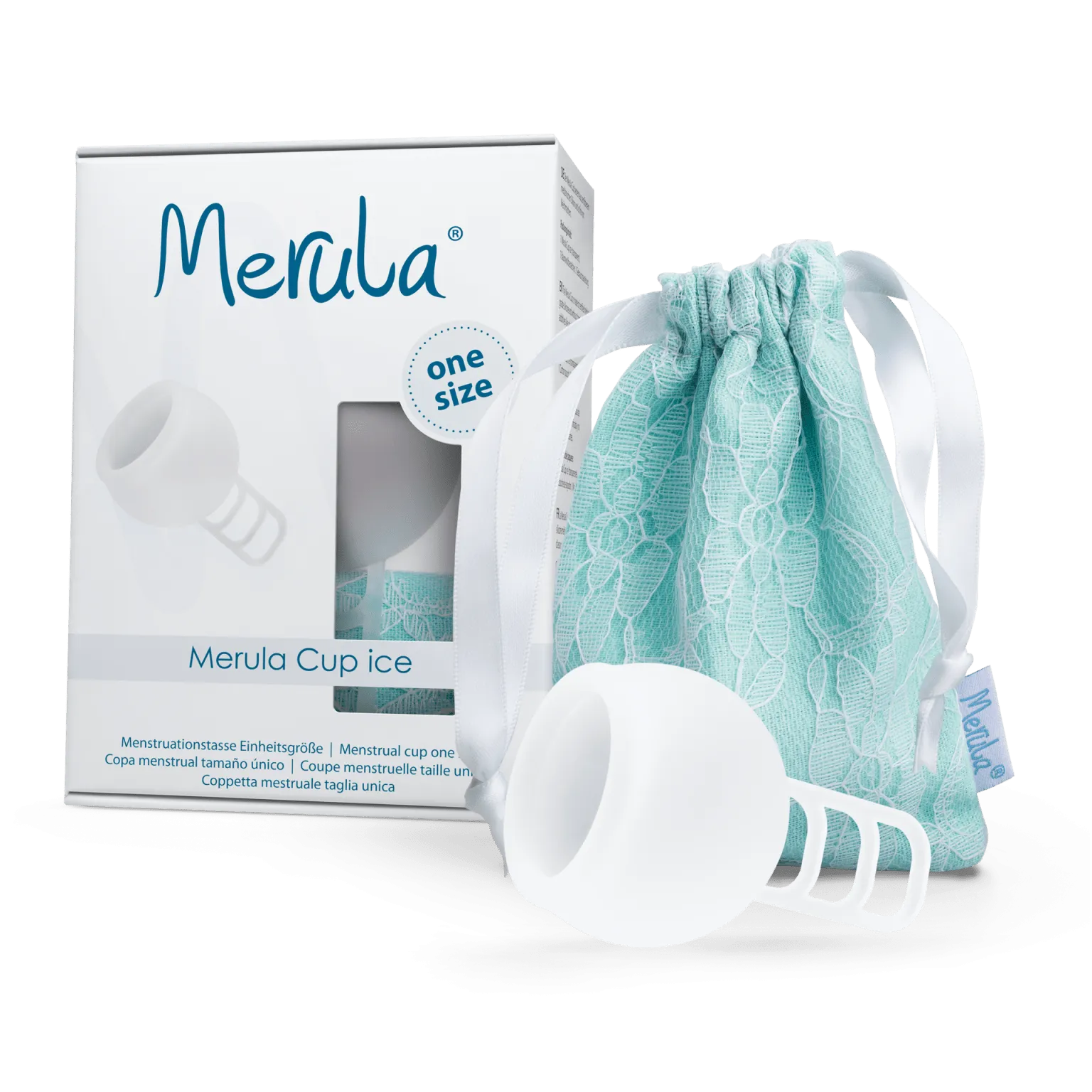 MERULA Menstrual Cup One Size - Ice (White)