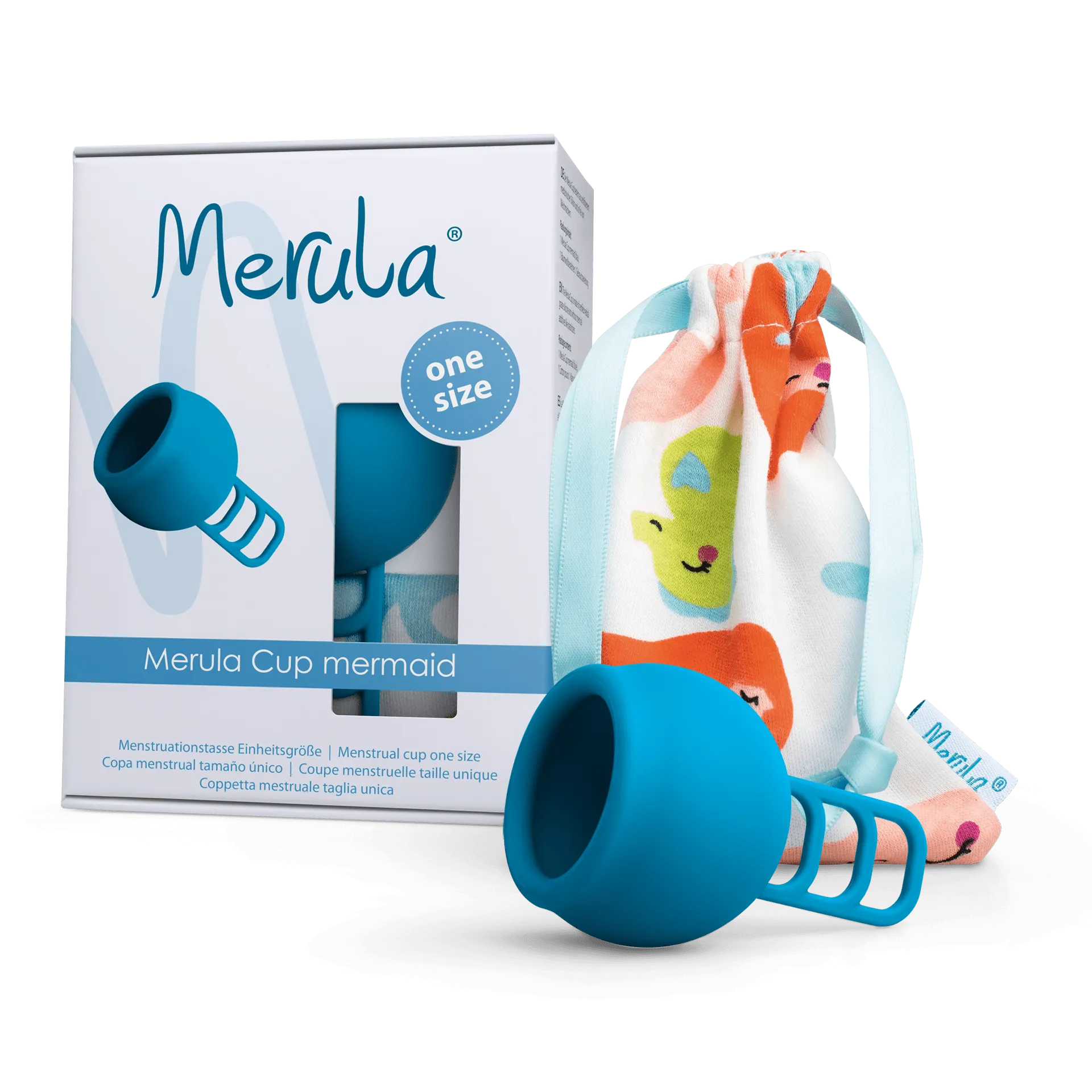 MERULA Menstrual Cup One Size - Mermaid (Blue)