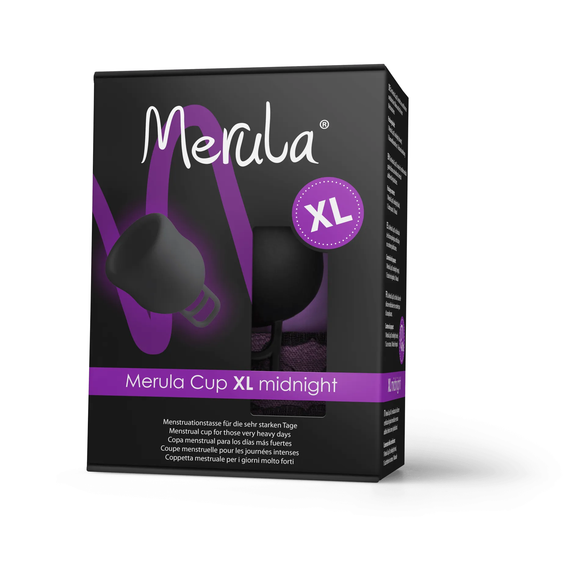 MERULA Menstrual Cup XL - Midnight (Black)