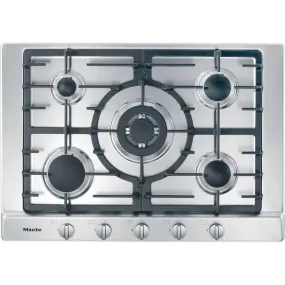 Miele KM2032SS Gas Hob with 5 Burners Including Mono Wok - Stainless Steel