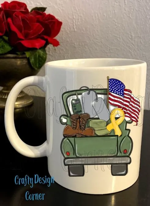 Military Truck Mug