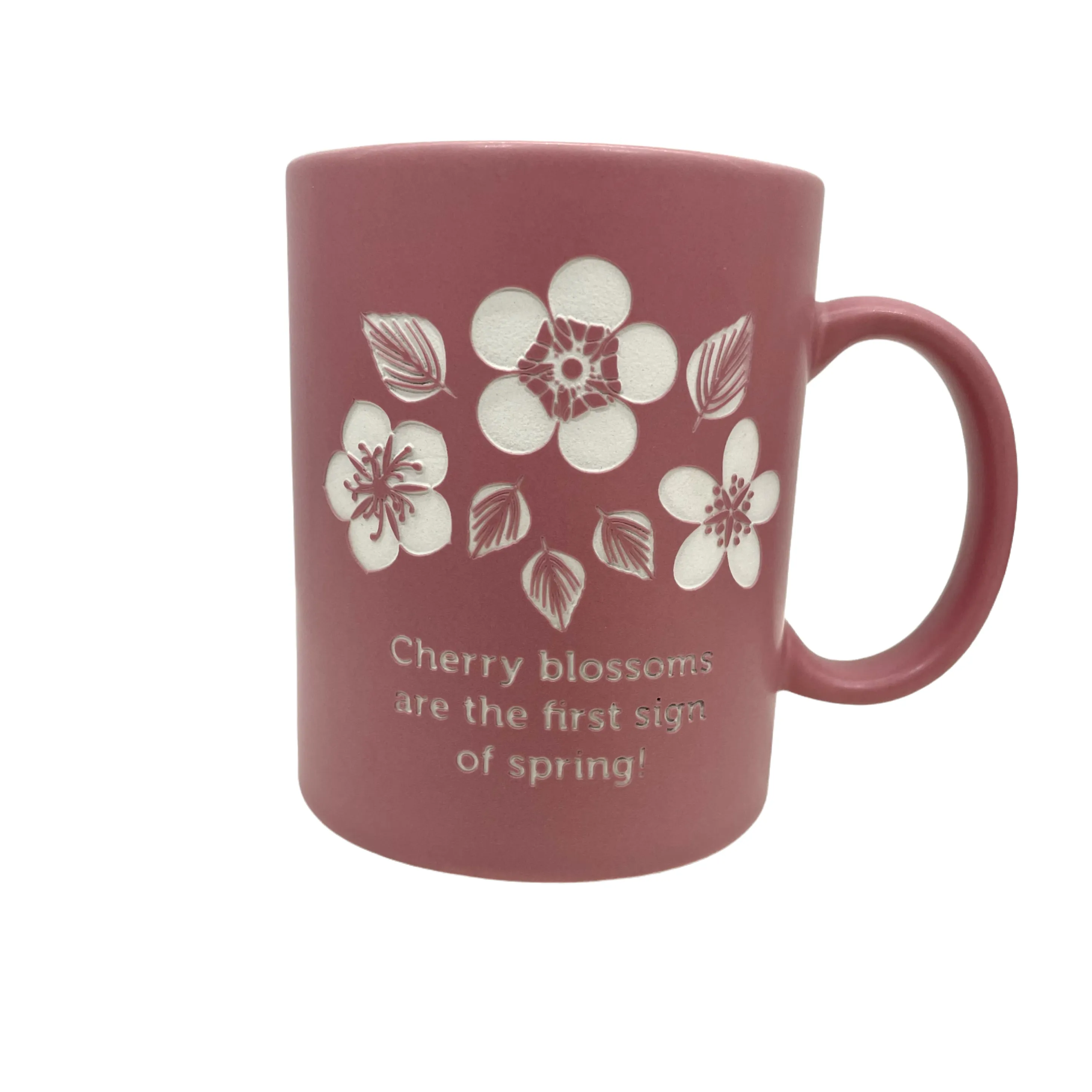 Mug : Etched Cherry Blossom