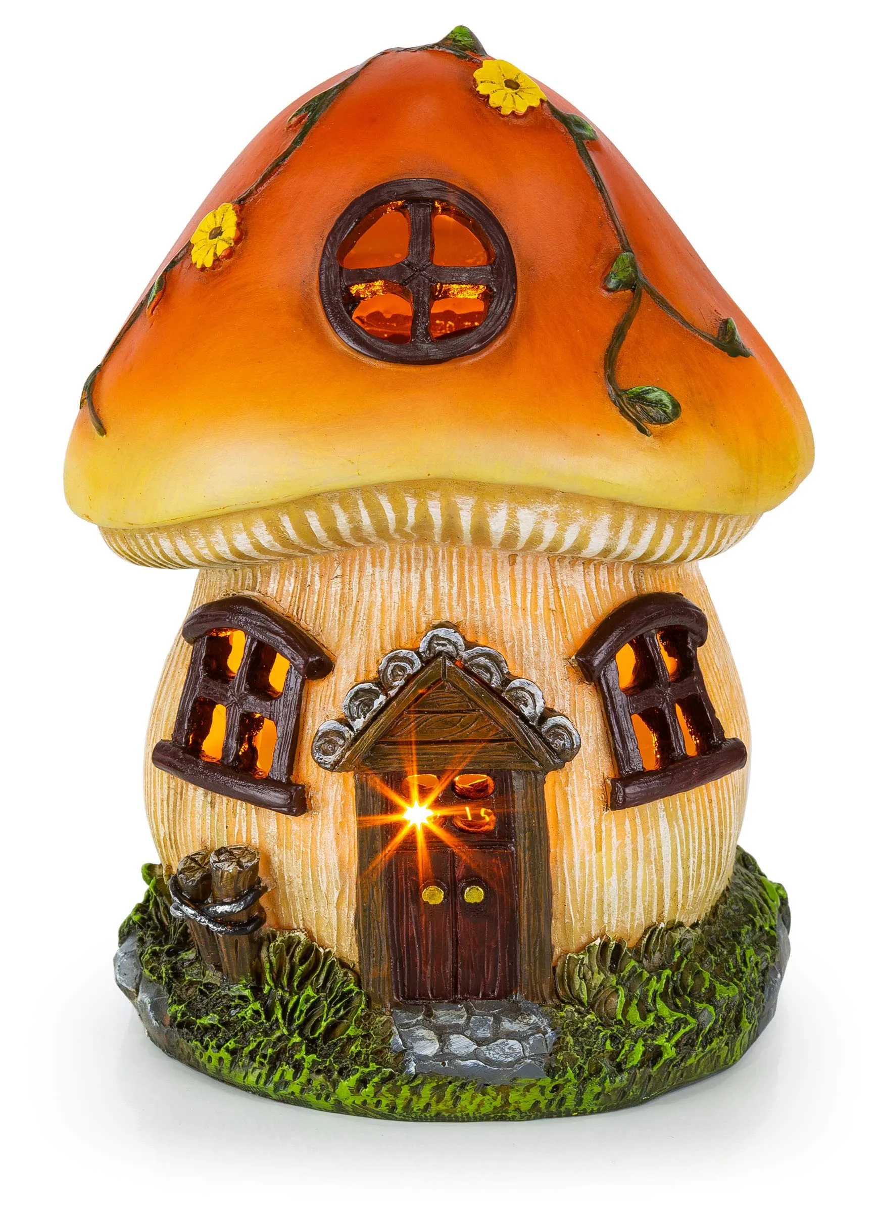 Mushroom Fairy House Solar Powered Outdoor Decor Led Garden Light