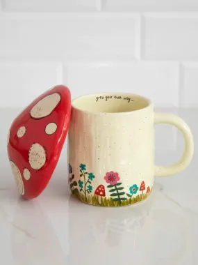 Mushroom Mug with Lid Grow Your Own Way