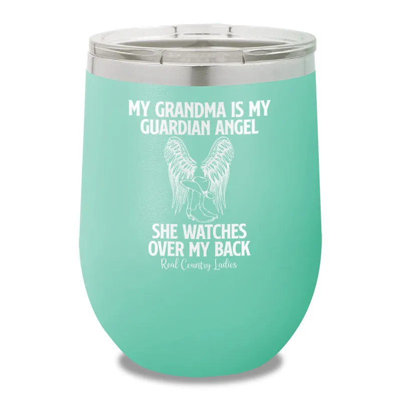 My Grandma Is My Guardian Angel 12oz Stemless Wine Cup