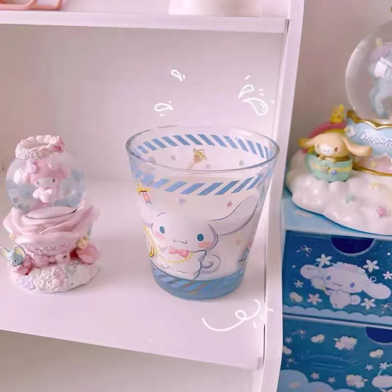 My Melody Cinnamoroll Kuromi Hello Kitty Inspired Glass Cup