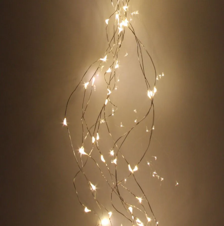 Naked Wire Fairy Lights - Cascade Version - Silver Wire