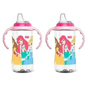 NUK Disney Large Learner Sippy Cup, Princess, 10 Oz, 2 Pack