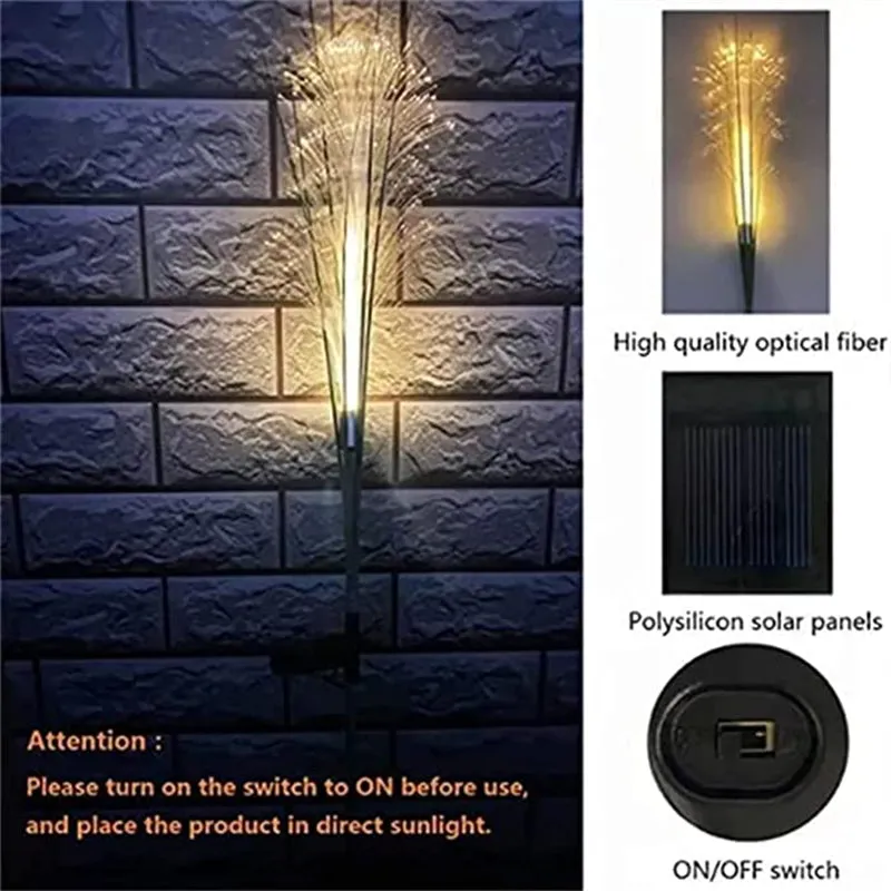 Optical Fiber Simulation Solar Reed Light Outdoor Landscape Decorative Light