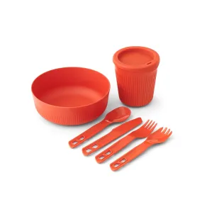 Passage Dinnerware Set 1 Person 6piece Spicy Orange