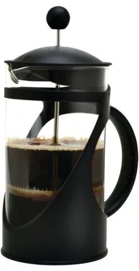 Primula TCP-2908 Coffee Press, 8 Cups Capacity, Borosilicate Glass/Plastic/Stainless Steel, Black :EA: QUANTITY: 1