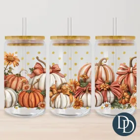 Pumpkins And Sunflowers UV DTF Cup Wrap