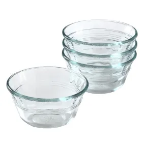 Pyrex Glass Custard Cup Set 10oz 4pc