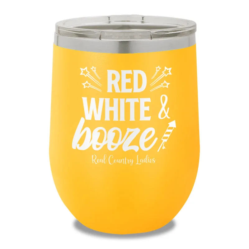 Red White And Booze 12oz Stemless Wine Cup