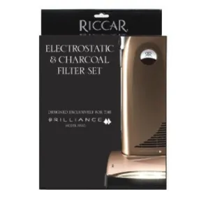 Riccar Vacuum Filter Set Electrostatic and Charcoal Brilliance Deluxe RF5D - ALERT!